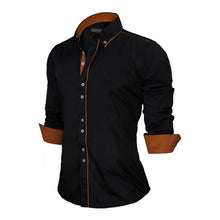 Load image into Gallery viewer, VISADA JAUNA Men Shirts Europe Size New Arrivals Slim Fit Male Shirt Solid Long Sleeve British Style Cotton Men&#39;s Shirt N332
