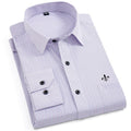Dudalina, novedad de 2020, camisas de manga larga para hombre, camisa informal a rayas de corte clásico, cómoda, suave, informal, con botones, camisetas informales para hombre