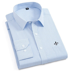 Dudalina New 2020 Men Long Sleeve Shirts Male Striped Classic-fit Comfort Soft Casual Button-Down Shirt Casual Male Shirt Tops