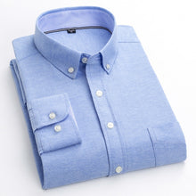 Cargar imagen en el visor de la galería, BOLUBAO, camisa a cuadros de negocios para hombre, decoración de botones de varios estilos, camisas de manga larga, vestido de fiesta de noche, camisas para hombre
