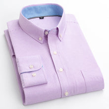 Cargar imagen en el visor de la galería, BOLUBAO, camisa a cuadros de negocios para hombre, decoración de botones de varios estilos, camisas de manga larga, vestido de fiesta de noche, camisas para hombre
