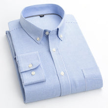 Cargar imagen en el visor de la galería, BOLUBAO, camisa a cuadros de negocios para hombre, decoración de botones de varios estilos, camisas de manga larga, vestido de fiesta de noche, camisas para hombre
