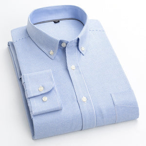 BOLUBAO, camisa a cuadros de negocios para hombre, decoración de botones de varios estilos, camisas de manga larga, vestido de fiesta de noche, camisas para hombre