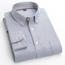 Cargar imagen en el visor de la galería, BOLUBAO, camisa a cuadros de negocios para hombre, decoración de botones de varios estilos, camisas de manga larga, vestido de fiesta de noche, camisas para hombre
