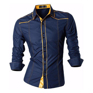 Jeansian Spring Autumn Features Shirts Men Casual Jeans Shirt New Arrival Long Sleeve Casual Slim Fit Male Shirts Z030