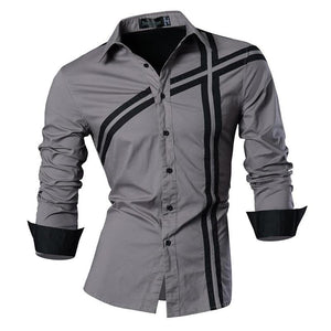 Jeansian Spring Autumn Features Shirts Men Casual Jeans Shirt New Arrival Long Sleeve Casual Slim Fit Male Shirts Z030