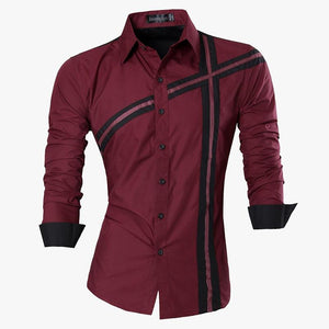 Jeansian Spring Autumn Features Shirts Men Casual Jeans Shirt New Arrival Long Sleeve Casual Slim Fit Male Shirts Z030