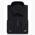 Alimens &amp; Gentle camisa de vestir con puños franceses para hombre, gemelos de manga larga de Color sólido con estilo a rayas, incluye moda 2019 nueva