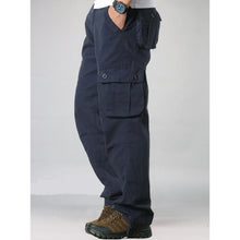 Load image into Gallery viewer, Men&#39;s Cargo Pants Mens Casual Multi Pockets Military Tactical Pants Men Outwear Straight slacks Long Trousers Large size 42 44
