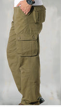 Load image into Gallery viewer, Men&#39;s Cargo Pants Mens Casual Multi Pockets Military Tactical Pants Men Outwear Straight slacks Long Trousers Large size 42 44
