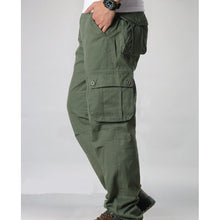 Load image into Gallery viewer, Men&#39;s Cargo Pants Mens Casual Multi Pockets Military Tactical Pants Men Outwear Straight slacks Long Trousers Large size 42 44
