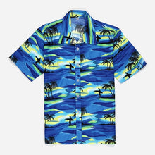 Load image into Gallery viewer, Pink Hawaiian Beach Short Sleeve Shirt Men 2019 Summer Fashion Palm Tree Print Tropical Aloha Shirts Mens Party Holiday Chemise
