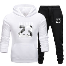 Load image into Gallery viewer, New Men Hoodies Suit Jordan 23 Tracksuit Sweatshirt Suit Fleece Hoodie+Sweat pants Jogging Homme Pullover 3XL Sporting Suit Male
