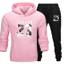 Load image into Gallery viewer, New Men Hoodies Suit Jordan 23 Tracksuit Sweatshirt Suit Fleece Hoodie+Sweat pants Jogging Homme Pullover 3XL Sporting Suit Male
