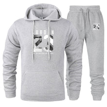 Load image into Gallery viewer, New Men Hoodies Suit Jordan 23 Tracksuit Sweatshirt Suit Fleece Hoodie+Sweat pants Jogging Homme Pullover 3XL Sporting Suit Male
