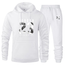 Load image into Gallery viewer, New Men Hoodies Suit Jordan 23 Tracksuit Sweatshirt Suit Fleece Hoodie+Sweat pants Jogging Homme Pullover 3XL Sporting Suit Male
