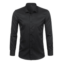 Load image into Gallery viewer, Purple Men&#39;s Bamboo Fiber Dress Shirt 2018 Brand New Slim Fit Long Sleeve Chemise Homme Non Iron Easy Care Formal Shirt For Men
