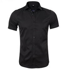 Load image into Gallery viewer, Purple Men&#39;s Bamboo Fiber Dress Shirt 2018 Brand New Slim Fit Long Sleeve Chemise Homme Non Iron Easy Care Formal Shirt For Men
