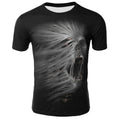 Camisetas de verano para hombre, camisetas informales de manga corta con cuello redondo, ropa de estilo Hip Hop, ropa de calle a la moda, camiseta con calavera 3D para hombre