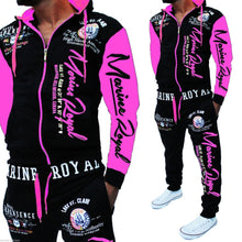 Load image into Gallery viewer, ZOGAA 2019 Brand Men Tracksuit 2 Piece Tops and Pants Mens Sweat Suits Set Letter Print Plus Size Jogger Sets for Men Clothing
