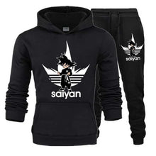 Load image into Gallery viewer, SAIYAN Men&#39;s Sets drop shipping hoodies+Pants Harajuku wholesale Sport Suits Casual Sweatshirts Tracksuit Sportswear plus 5XL
