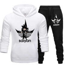 Load image into Gallery viewer, SAIYAN Men&#39;s Sets drop shipping hoodies+Pants Harajuku wholesale Sport Suits Casual Sweatshirts Tracksuit Sportswear plus 5XL
