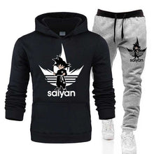 Load image into Gallery viewer, SAIYAN Men&#39;s Sets drop shipping hoodies+Pants Harajuku wholesale Sport Suits Casual Sweatshirts Tracksuit Sportswear plus 5XL
