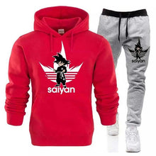 Load image into Gallery viewer, SAIYAN Men&#39;s Sets drop shipping hoodies+Pants Harajuku wholesale Sport Suits Casual Sweatshirts Tracksuit Sportswear plus 5XL
