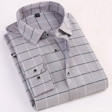 Load image into Gallery viewer, Printed Plaid Polka Dot Men Shirt Long-Sleeved Casual Shirts For Men Slim Fit 21 Colors Male Dress Shirts Camisas Masculina
