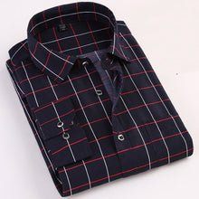 Load image into Gallery viewer, Printed Plaid Polka Dot Men Shirt Long-Sleeved Casual Shirts For Men Slim Fit 21 Colors Male Dress Shirts Camisas Masculina
