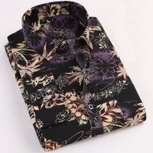 Load image into Gallery viewer, Printed Plaid Polka Dot Men Shirt Long-Sleeved Casual Shirts For Men Slim Fit 21 Colors Male Dress Shirts Camisas Masculina

