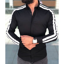 Load image into Gallery viewer, Plain Men Formal Shirts Business Dress Wedding Long Sleeve Slim Fit Top Patchwork HOT
