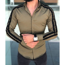 Load image into Gallery viewer, Plain Men Formal Shirts Business Dress Wedding Long Sleeve Slim Fit Top Patchwork HOT
