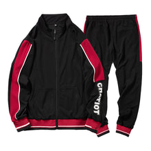 Load image into Gallery viewer, Men&#39;s Sportswear Casual Spring Tracksuit Men Two Pieces Sets Stand Collar Jackets Sweatshirt Pants Joggers Track Suit Running
