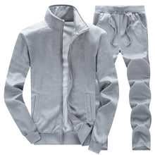 Load image into Gallery viewer, Men&#39;s Sportswear Casual Spring Tracksuit Men Two Pieces Sets Stand Collar Jackets Sweatshirt Pants Joggers Track Suit Running
