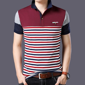 JANPA Style 2019 Brand Casual Polo Shirts Short Sleeve Men Summer Cotton Breathable Tops Tee ASIAN SIZE M-5XL 6XL