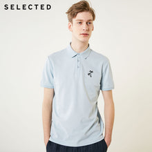 Load image into Gallery viewer, SELECTED Men&#39;s Pure Color Turn-down Collar Short-sleeved Polo S|419206535
