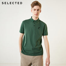 Load image into Gallery viewer, SELECTED Men&#39;s Pure Color Turn-down Collar Short-sleeved Polo S|419206535
