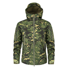 Load image into Gallery viewer, Mege Shark Skin Soft Shell Military Tactical Jacket Men Waterproof Army Fleece Clothing Multicam Camouflage Windbreakers 4XL
