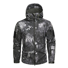 Load image into Gallery viewer, Mege Shark Skin Soft Shell Military Tactical Jacket Men Waterproof Army Fleece Clothing Multicam Camouflage Windbreakers 4XL

