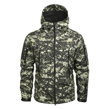 Load image into Gallery viewer, Mege Shark Skin Soft Shell Military Tactical Jacket Men Waterproof Army Fleece Clothing Multicam Camouflage Windbreakers 4XL
