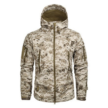 Load image into Gallery viewer, Mege Shark Skin Soft Shell Military Tactical Jacket Men Waterproof Army Fleece Clothing Multicam Camouflage Windbreakers 4XL
