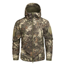Load image into Gallery viewer, Mege Shark Skin Soft Shell Military Tactical Jacket Men Waterproof Army Fleece Clothing Multicam Camouflage Windbreakers 4XL
