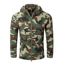 Load image into Gallery viewer, Mege Shark Skin Soft Shell Military Tactical Jacket Men Waterproof Army Fleece Clothing Multicam Camouflage Windbreakers 4XL
