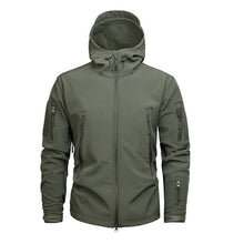Load image into Gallery viewer, Mege Shark Skin Soft Shell Military Tactical Jacket Men Waterproof Army Fleece Clothing Multicam Camouflage Windbreakers 4XL
