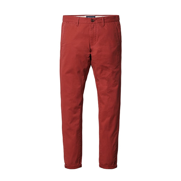 Simwood Brand Spring Winter New Fashion 2020 Slim Straight Men Casual Pants 100% Pure Cotton Man Trousers Plus Size  KX6033
