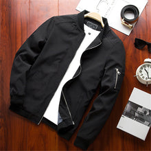 Load image into Gallery viewer, Men Bomber Jacket Thin Slim Long Sleeve baseball Jackets Windbreaker Zipper Windbreaker Jacket Male Outwear Brand Clothing 6580
