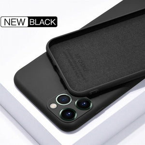 For iPhone 11 12 Pro SE 2 Case Luxury Original Silicone Full Protection Soft Cover For iPhone X XR 11 XS Max 7 8 6 6s Phone Case