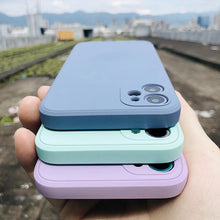 Load image into Gallery viewer, Luxury Original Square Liquid Silicone Phone Case For iPhone 12 11 Pro Max Mini XS X XR 7 8 Plus SE 2 Thin Soft Cover Candy Case
