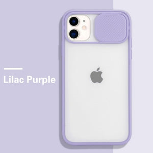 Camera Lens Protection Phone Case on For iPhone 11 12 Pro Max 8 7 6 6s Plus Xr XsMax X Xs SE 2020 12 Color Candy Soft Back Cover
